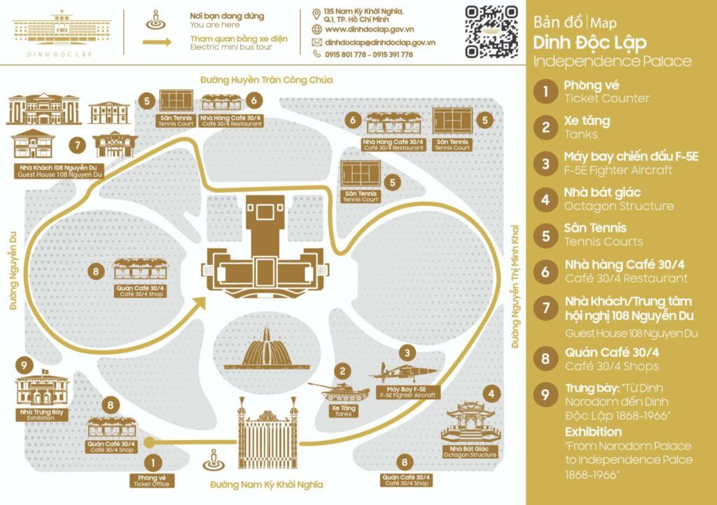 independence palace map